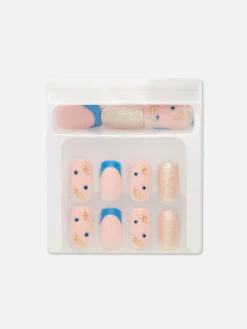 Primark Unhas Postiças^Unhas Postiças Quadradas Brilhos PS...