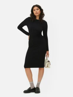 MULHER Primark Vestidos^Vestido Camisola Gola Redonda Manga Comprida