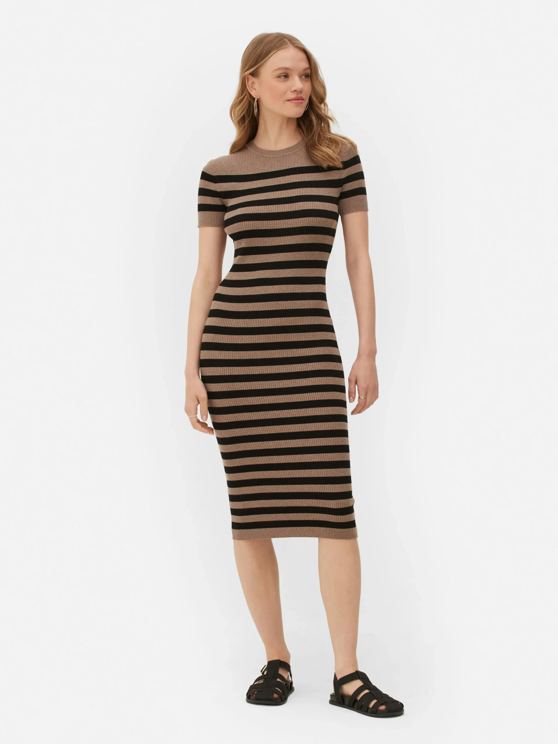 MULHER Primark Vestidos^Vestido Camisola Midi Manga Curta