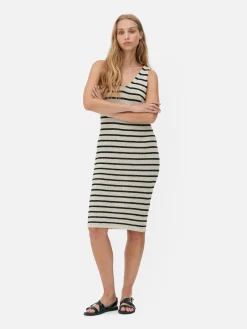 MULHER Primark Vestidos^Vestido Midi Malha Riscas