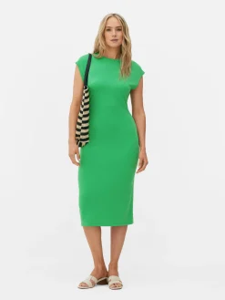 MULHER Primark Vestidos^Vestido Midi S/ Mangas Franzido