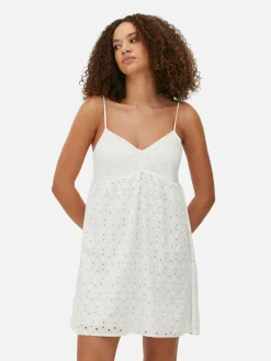 MULHER Primark Vestidos^Vestido Mini Alças Bordado Inglês