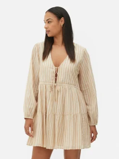 MULHER Primark Vestidos^Vestido Mini Franzido Laço Frente